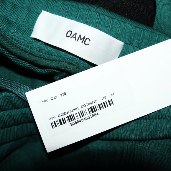 BNWT SS22 OAMC GREEN JERSEY SWEATPANTS S & M - Picture 11 of 14